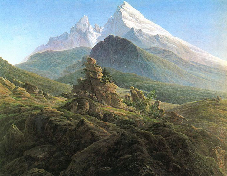 Jean-Jacques Rousseau, Meditations of a Solitary Walker on Amazon Caspar David Friedrich, ‘The Watzmann' - The Culturium