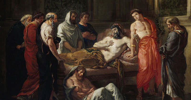 Eugene Delacroix, ’Last Words of the Emperor Marcus Aurelius' - The Culturium