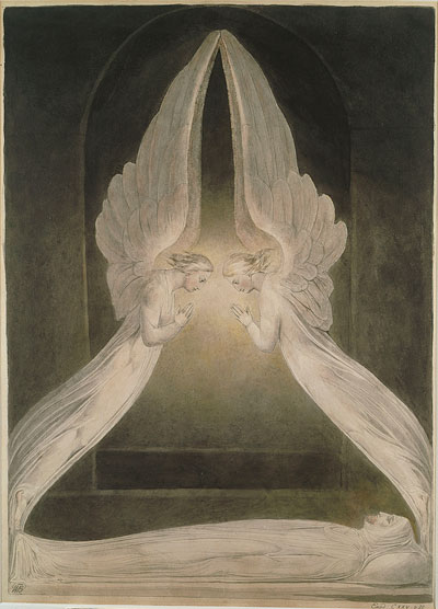 William Blake, Christ in the Sepulchre, Guarded by Angels - The Culturium