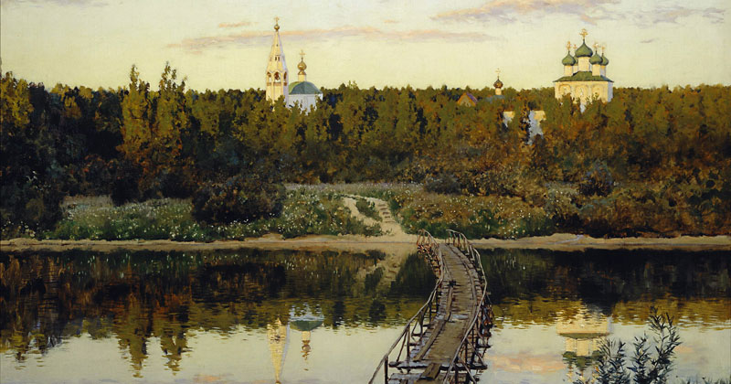 Isaac Levitan, A Quiet Monastery - The Culturium