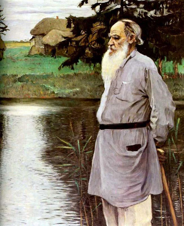 Mikhail Nesterov, Portrait of Leo Tolstoy - The Culturium