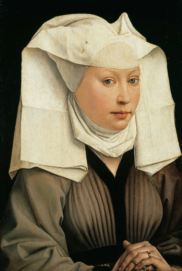 Rogier van der Weyden, Portrait of a Woman With a Winged Bonnet - The Culturium