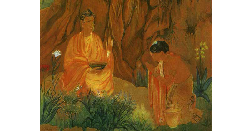 Abanindranath Tagore, Buddha and Sujata - The Culturium