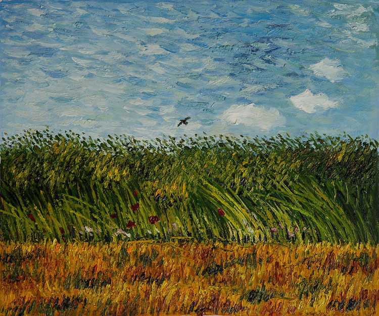 Vincent van Gogh, Wheat Field with Poppies and a Lark - The Culturium