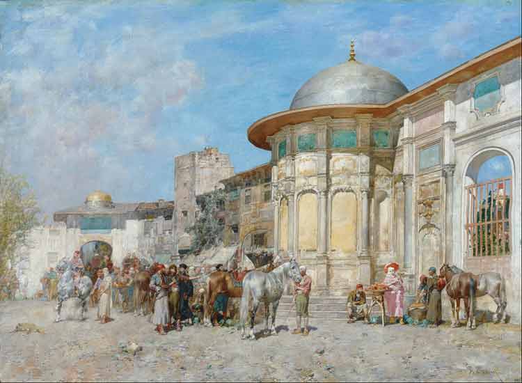 Alberto Pasini, Horse Market Syria - The Culturium