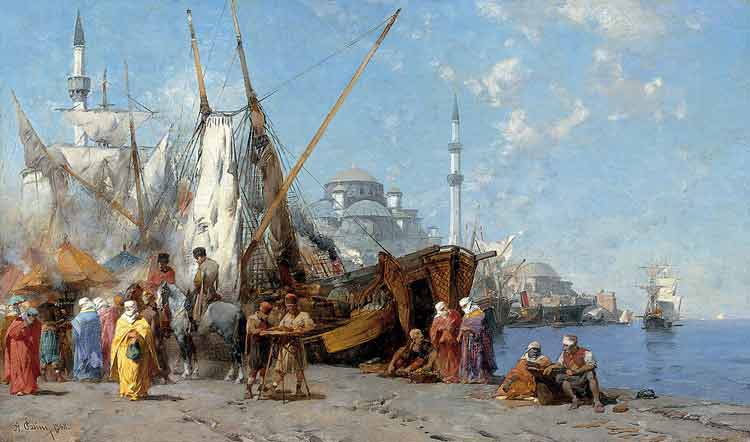 Alberto Pasini, Market in Istanbul - The Culturium