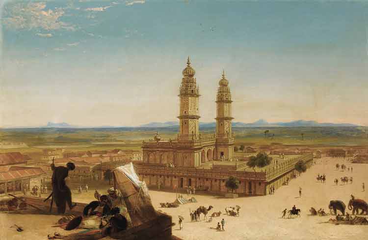 Alberto Pasini, Oriental Landscape with Mosque - The Culturium