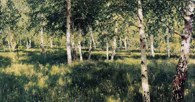 Isaac Levitan, Birch Grove - The Culturium