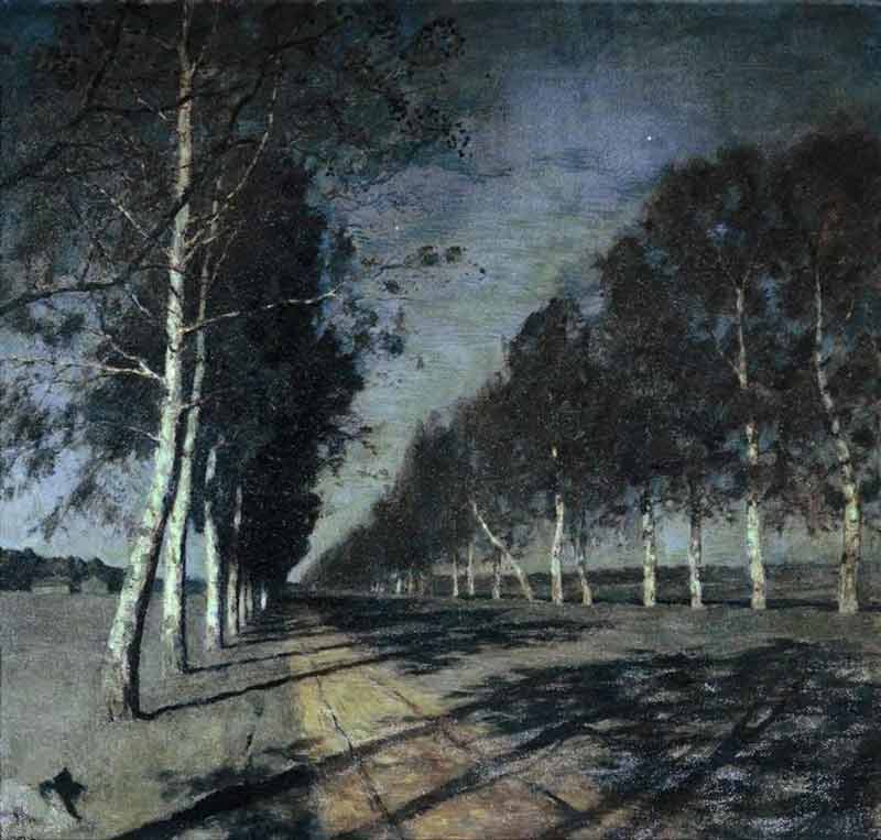 Isaac Levitan, Moonlit Night. A Village - The Culturium