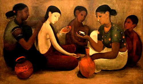 Amrita Sher-Gil, Bride's Toilet - The Culturium