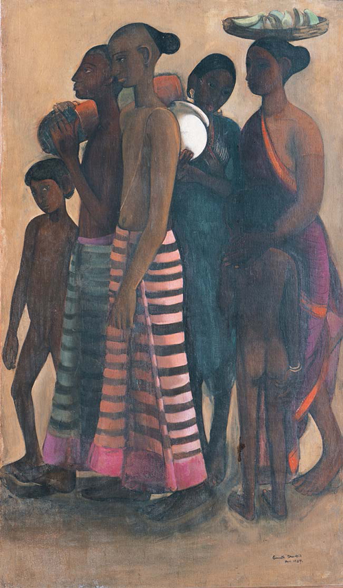 Amrita Sher-Gil, South Indian Villagers Going to a Market - The Culturium