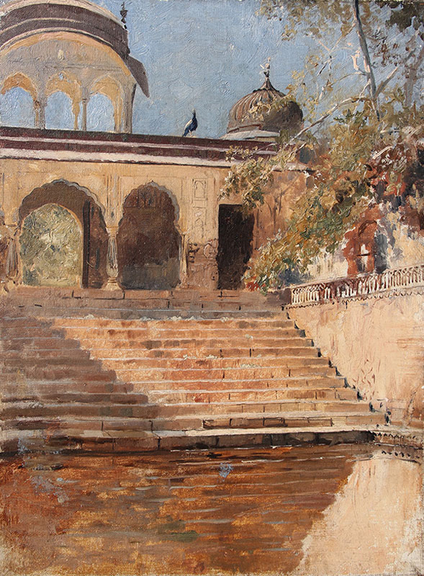 Edwin Lord Weeks, Steps in Sunlight, India - The Culturium