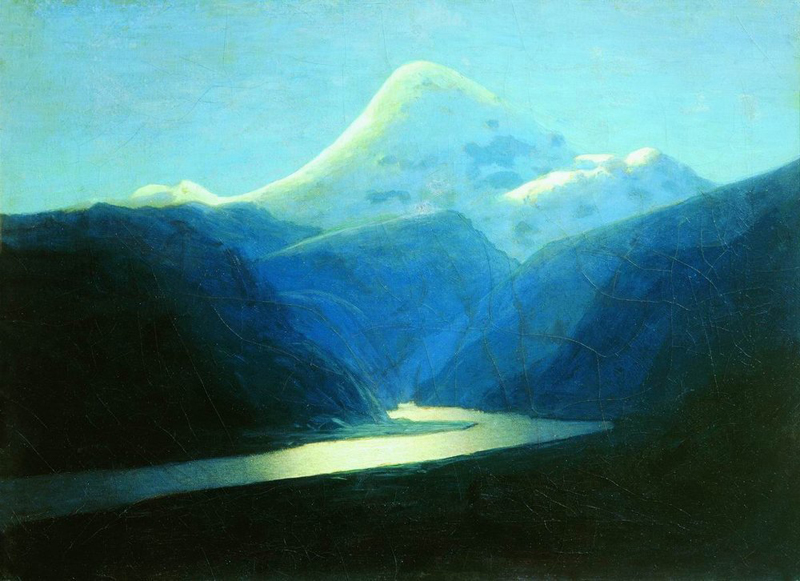 Arkhip Kuindzhi, Elbrus in the Evening - The Culturium