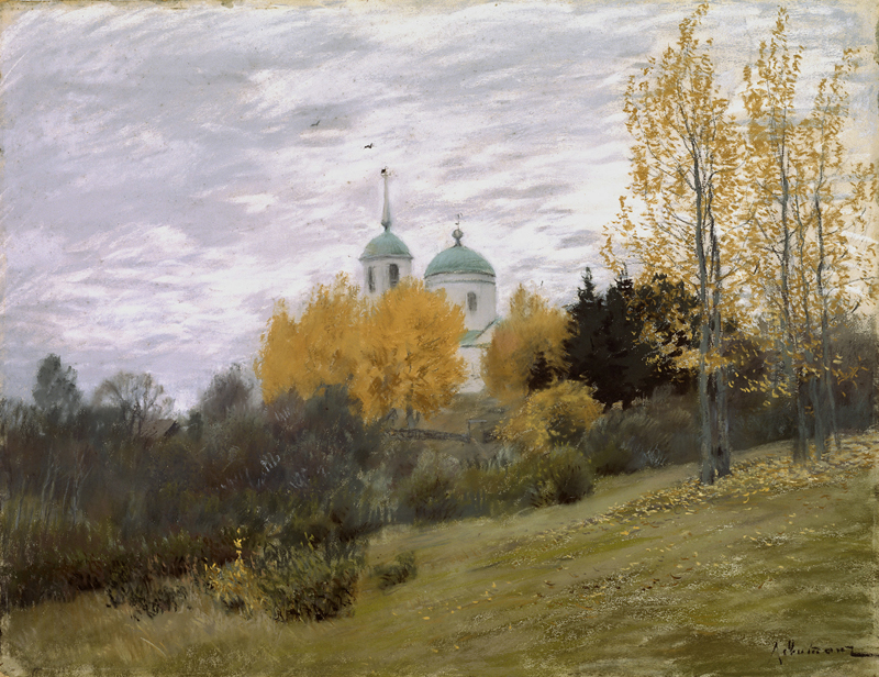 Isaac Levitan, Autumn Landscape With a Church - The Culturium