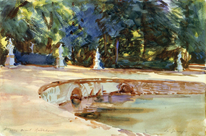 John Singer Sargent, Pool in the Garden of La Granja - The Culturium