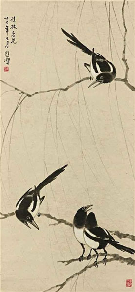 Xu Beihong, Magpies - The Culturium