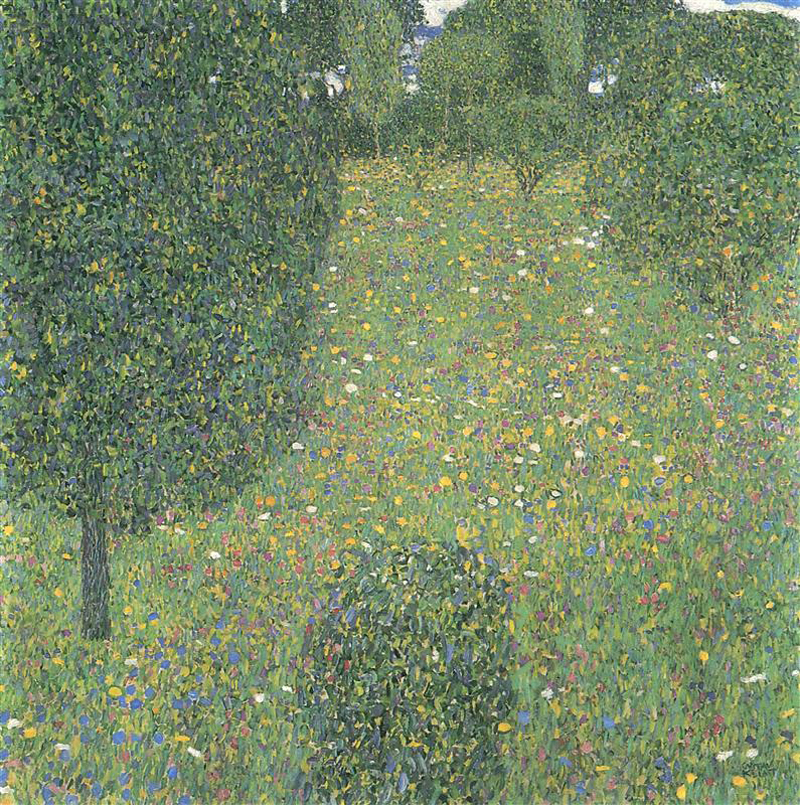 Gustav Klimt, Landscape Garden Meadow in Flower - The Culturium