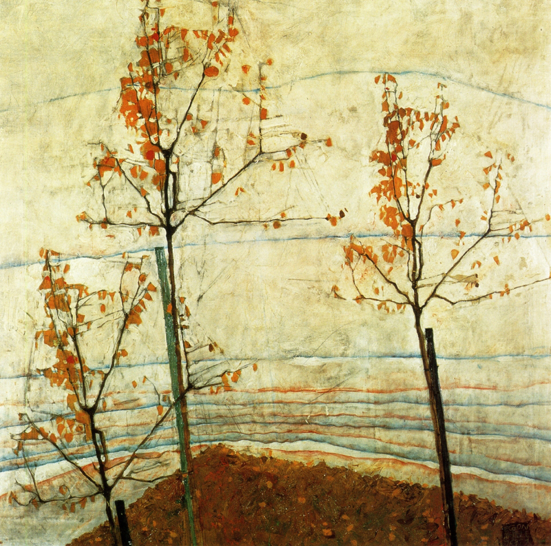 Egon Schiele, Autumn Trees - The Culturium