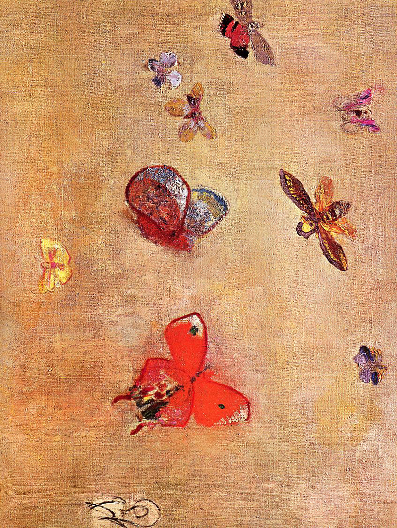 Odilon Redon, Butterflies - The Culturium