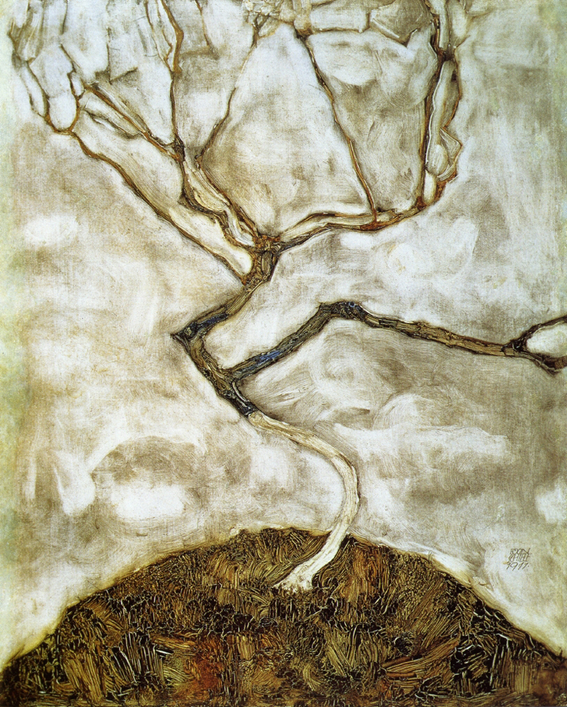 Egon Schiele, Tree in Late Autumn - The Culturium