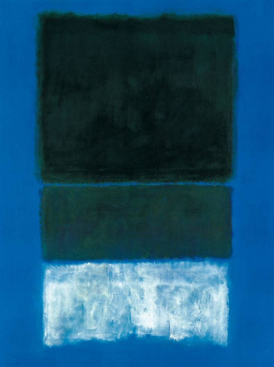 Mark Rothko, No. 14, White and Greens in Blue - The Culturium