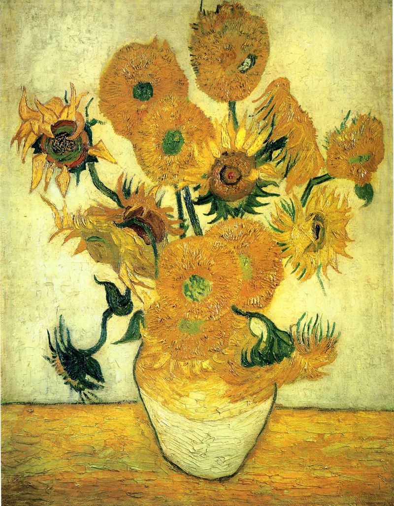 Vincent van Gogh, Still Life, Vase With Fourteen Sunflowers - The Culturium