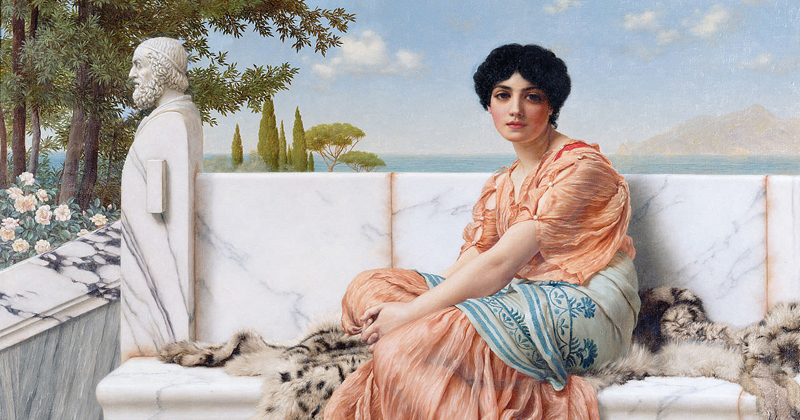 John William Godward, In the Days of Sappho, The Culturium