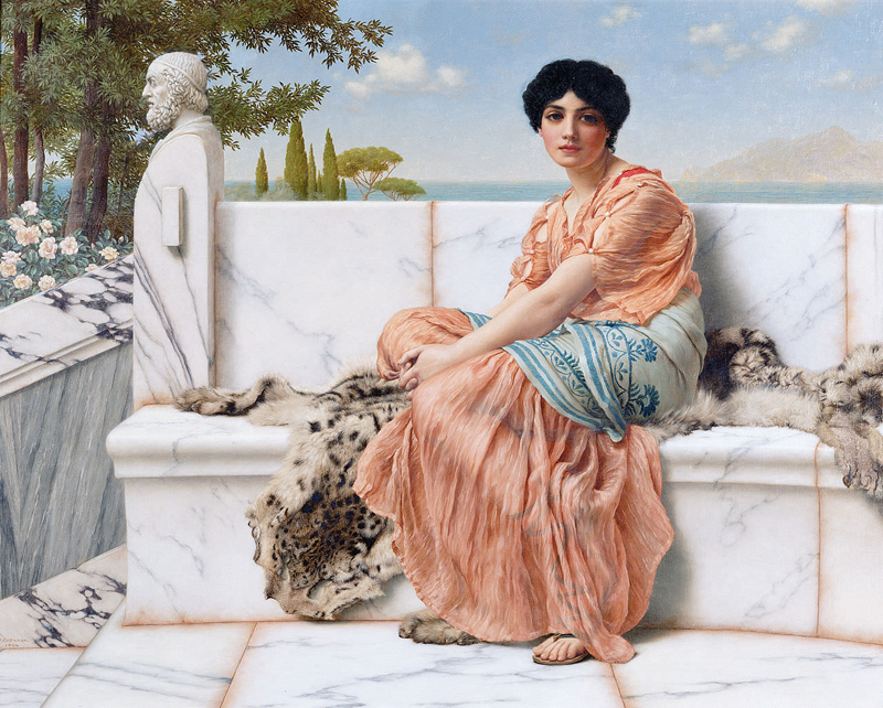 John William Godward, In the Days of Sappho, The Culturium