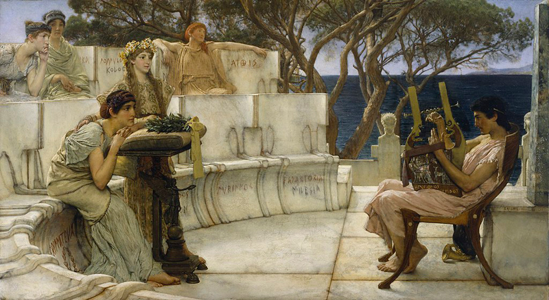 Lawrence Alma-Tadema, ‘Sappho and Alcaeus' - The Culturium