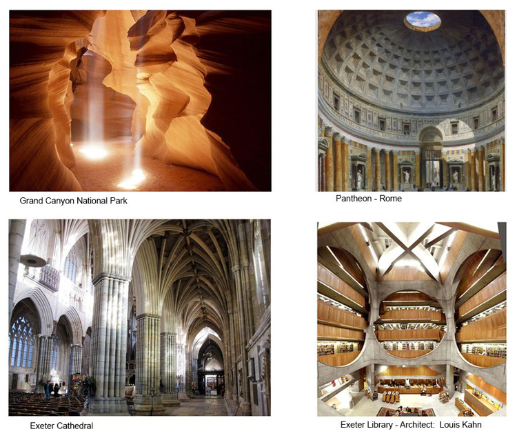 Grand Canyon, Pantheon, Exeter Cathedral, Exeter Library - The Culturium