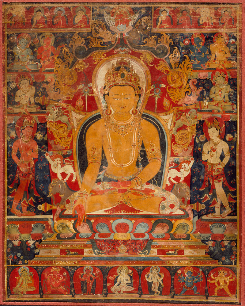 Thangka with the Jina Buddha Ratnasambhava - The Culturium