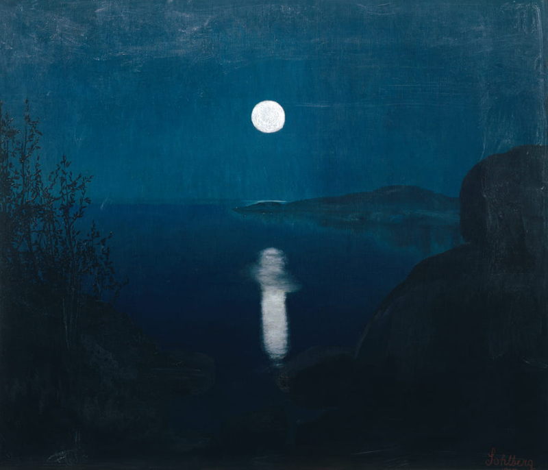 Harald Oskar Sohlberg, The Moonlight - The Culturium