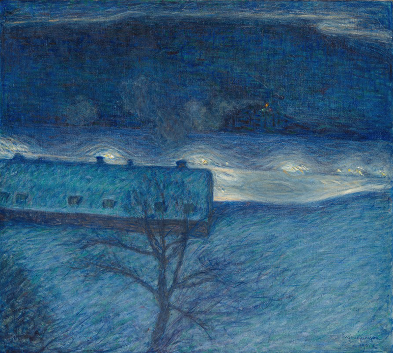 Eugène Jansson, Winter Night on the Quay - The Culturium