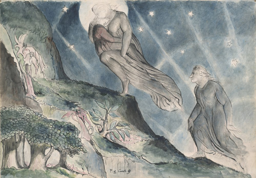 William Blake, Lucia Carrying Dante in his Sleep - The Culturium