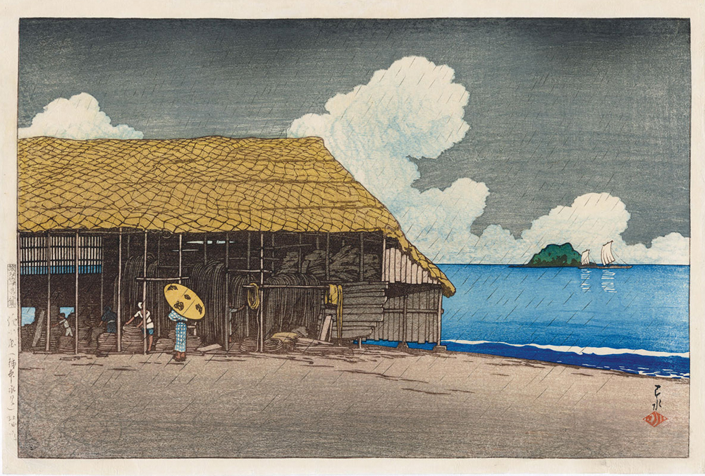 Kawase Hasui, Seaside Cottage, Himi, Etchu - The Culturium