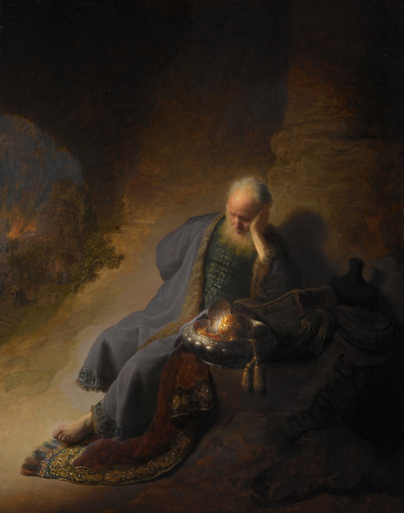 Rembrandt van Rijn, Jeremiah Lamenting the Destruction of Jerusalem - The Culturium